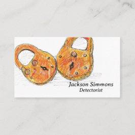 Metall upptäcker Relics Locks Detectorist Visitkort