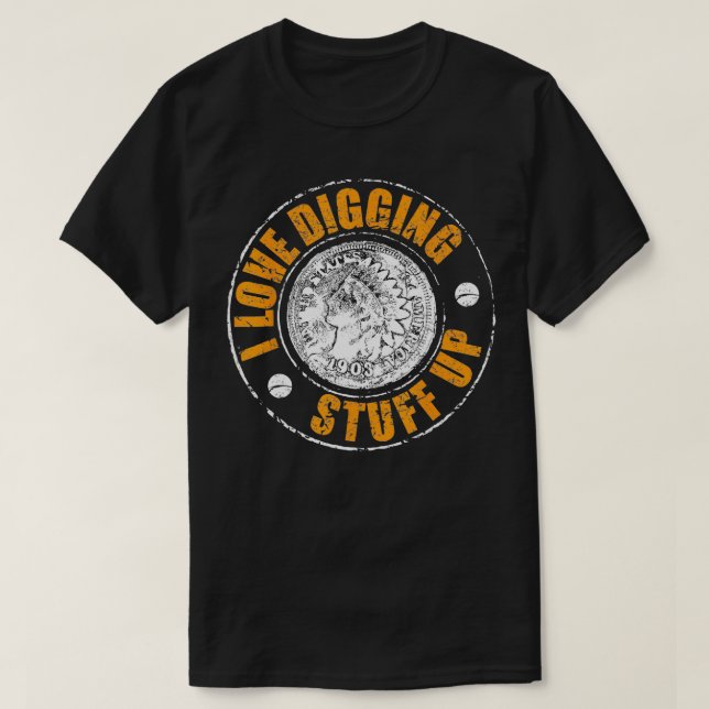 Metall upptäcker t shirt (Design framsida)