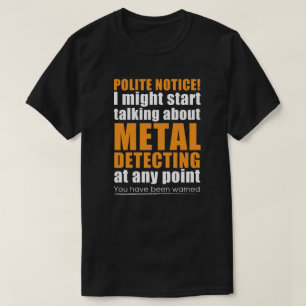 Metall upptäcker t-shirt idealisk metall upptäck