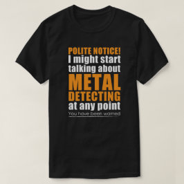 Metall upptäcker t-shirt idealisk metall upptäcker