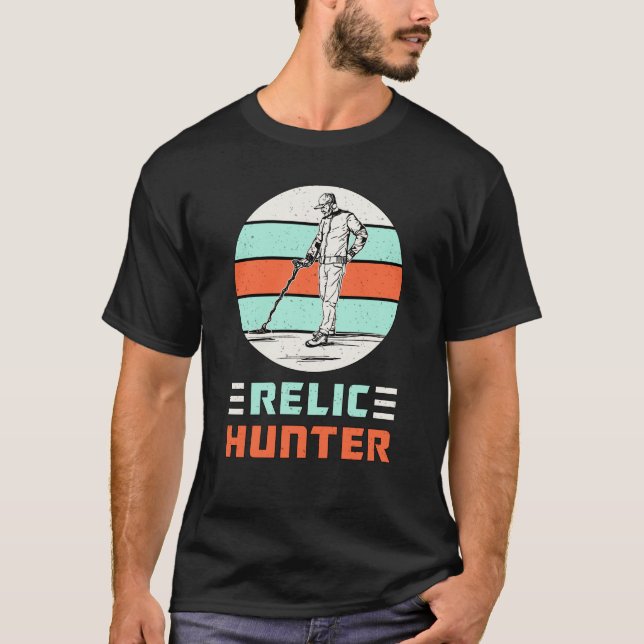 Metall upptäcker upptäckten av Retro Funny Gift Id T Shirt (Framsida)