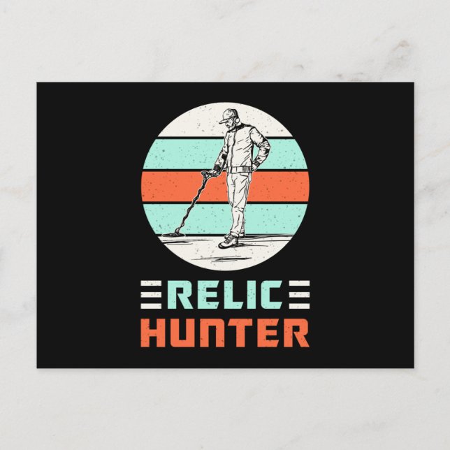 Metall upptäcker upptäckten av Retro Funny Gift Id Vykort (Framsida)