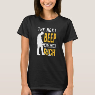 Metall upptäcker upptäcktsdetektor vid nästa pip t shirt