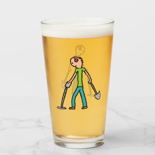 Metall-upptäckt Glaskopp (Framsida fylld)