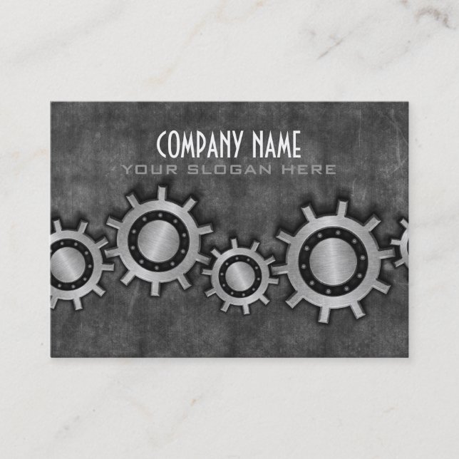 Metall utrustar visitkorten visitkort (Framsida)