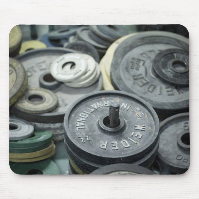 Metall väger spritt runt om mousepad musmatta (Framsidan)
