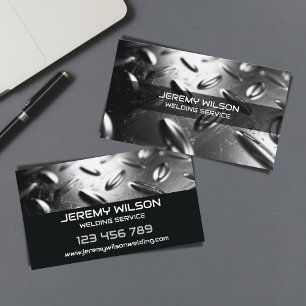 Metall Welder Construction Repair Handyman Visitkort