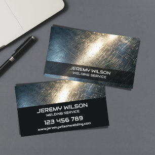 Metall Welder Construction Repair Handyman Visitkort