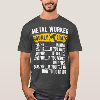Metall Worker-timtaxa för lönesumman vid Lakan Met T Shirt
