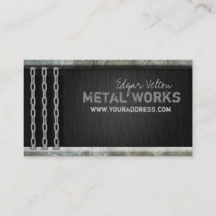 Metall Works Ingenjör Heavy chain Affärskort Visitkort
