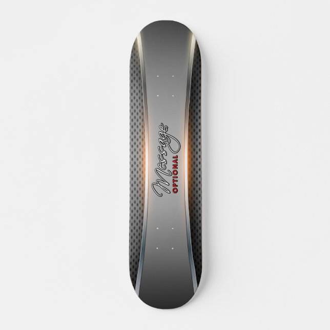 Metallbakgrund Art 3A Skateboard Bräda 21,5 Cm (Framsida)