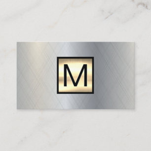Metallbanderoll i Monogram Guld Visitkort