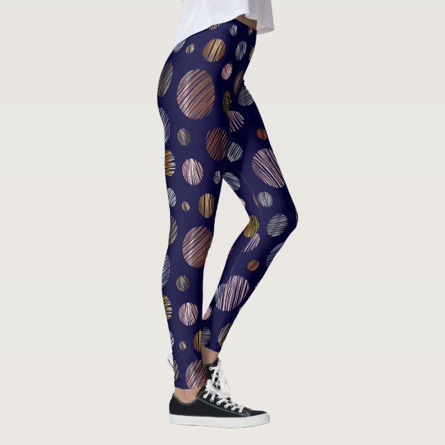 Metallcirklar Leggings (Höger)