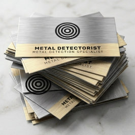 Metalldetektering, Guld, Mynt & Numismatisk Detekt Visitkort