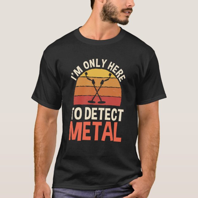 Metalldetektering Säger Metalldetektor T Shirt (Framsida)