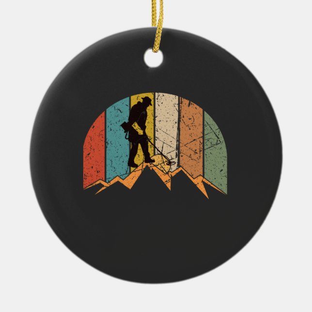 Metalldetektering Vintage Julgransprydnad Keramik (Framsidan)