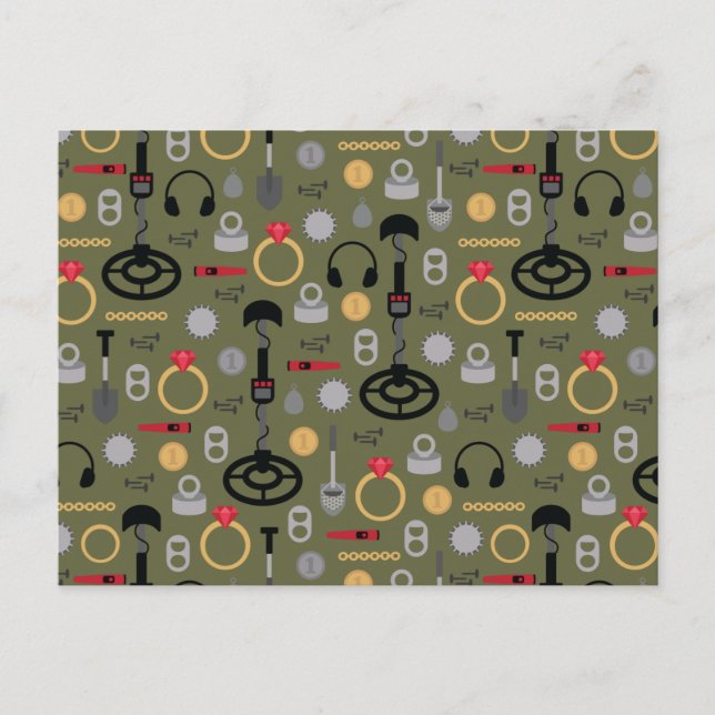 Metalldetektering vykort (Framsida)