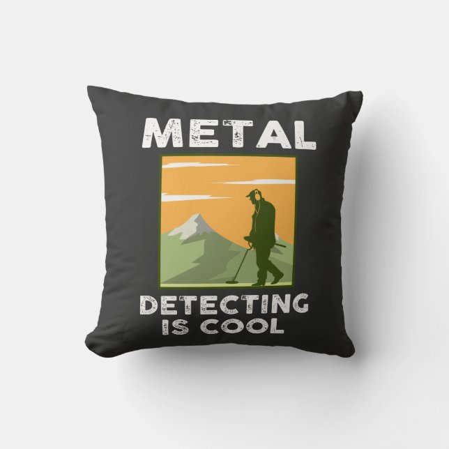 Metalldetektor - Metalldetektering är coolt Kudde (Framsida)