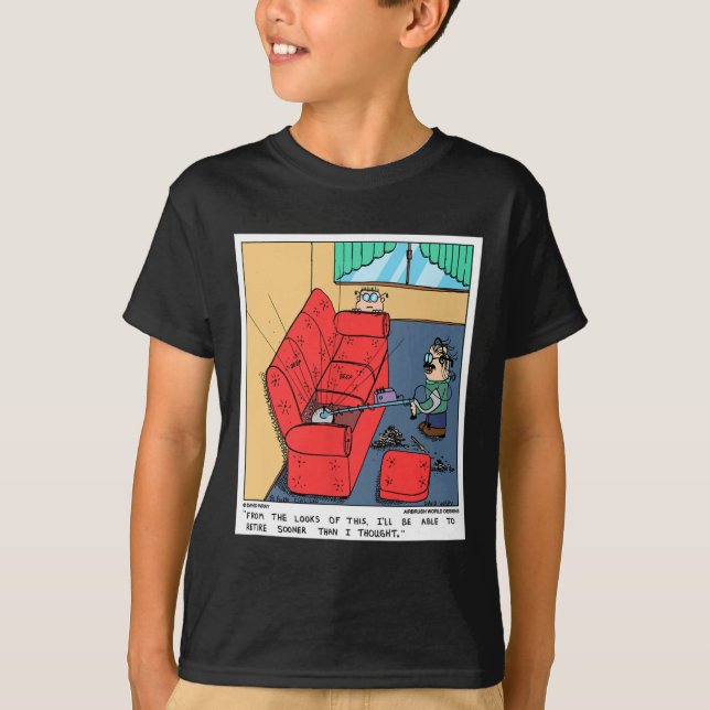 Metalldetektor Soffan Rolig Prospektering Nyhet T Shirt (Framsida)