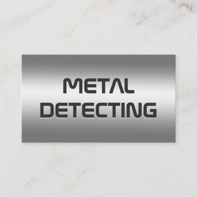 Metalldetektor Visitkort (Framsida)