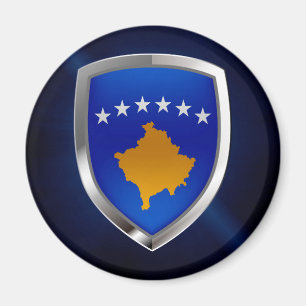 Metallemblem i Kosovo Magnet
