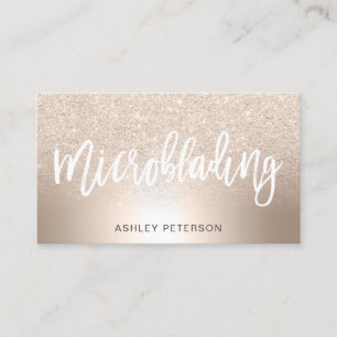Metallfolie av mikrobladdrande chic glitter, metal visitkort