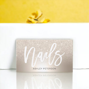 Metallfolie av nagel chic glitter, metallfolie visitkort