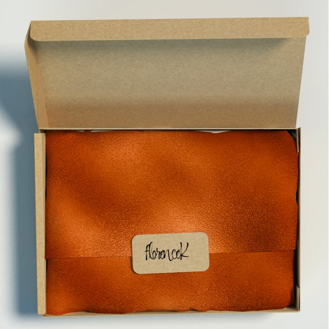 Metallglas av koppar, minimal Abstrakt av honungsr Presentpapper (Copper Metallic Glass Minimal Honey Rust Abstract Wrapping Paper)