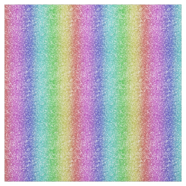 Metallhaltig regnbåge glitter faux foil per varv tyg (Provkarta)