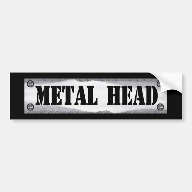 Metallhuvud Bildekal (Framsidan)