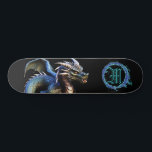 *~* Metallic AP88 Elemental Fierce Teal Dragon Mini Skateboard Bräda 18,5 Cm<br><div class="desc">(Sök efter liknande objekt i kod AP88 ) Överför enkelt till andra Zazzle-produkter. Elemental Inslag DRAGON with RING of BRRE / FLAMES / FLAME och INITIAL MONOGRAM for your name - Behålla eller redigera eller ta bort texten. Den här Trending skateboard-skateboard China stil anpassningsbar pro Inslag Dragon-konstruktionen är definitivt coola...</div>