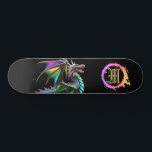 *~* Metallic AP88 Elemental Guld Teal Dragon Mini Skateboard Bräda 18,5 Cm<br><div class="desc">(Sök efter liknande objekt i kod AP88 ) Överför enkelt till andra Zazzle-produkter. Elemental Inslag DRAGON with RING of BRRE / FLAMES / FLAME och INITIAL MONOGRAM for your name - Behålla eller redigera eller ta bort texten. Den här Trending skateboard-skateboard China stil anpassningsbar pro Inslag Dragon-konstruktionen är definitivt coola...</div>