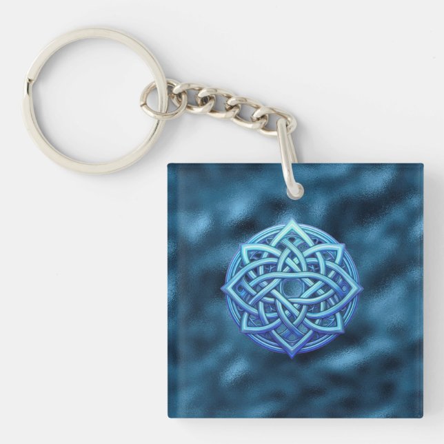 Metallic Arctic Blue Celtic Knot Dark Clouds  (Framsidan)