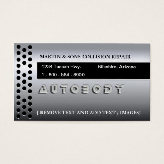 METALLIC AUTO VISITKORT