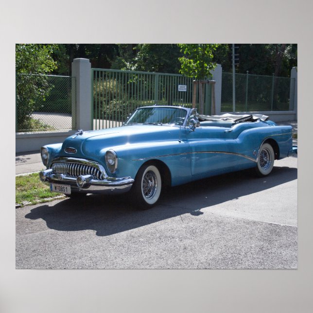 Metallic Blue Buick Skylark 1953 Poster (Framsidan)