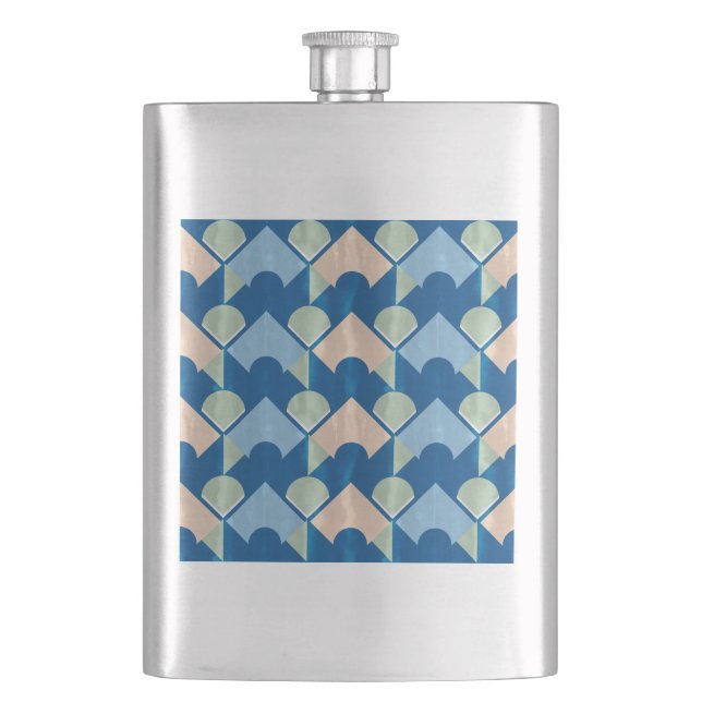 Metallic blue geometric diamond shapes  fickplunta (Framsidan)