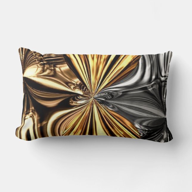 Metallic Bow Liquid Knotting Pillow Lumbarkudde (Framsida)