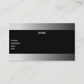 metallic businesscard visitkort