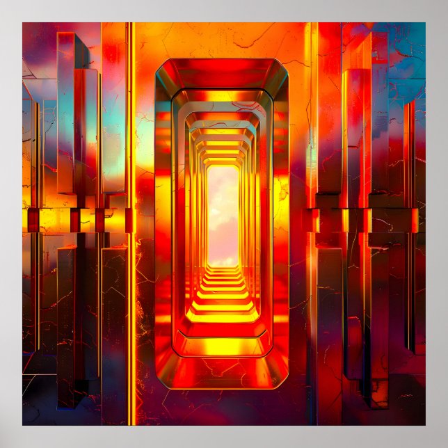 Metallic Celestial Himlar Poster (Framsidan)