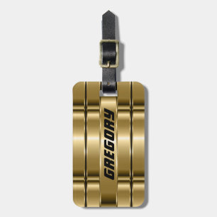 Metallic Faux Guld Rand Bagagebricka