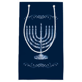 Metallic Filigree Menorah