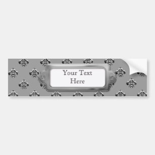 Metallic Fleur de lis (Silver) Bildekal