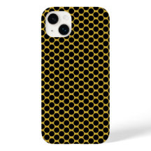 Metallic Gold with Black Dot Style