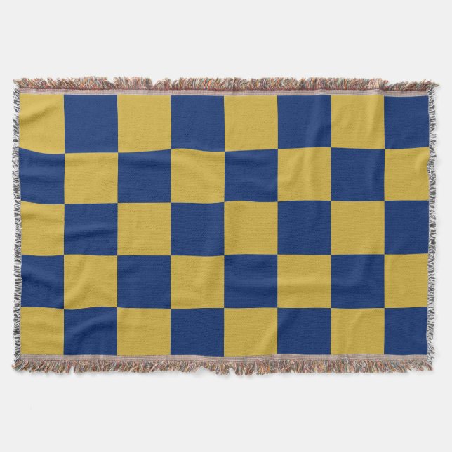 Metallic Gold with Navy Square Style Filt (Framsidan)