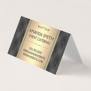 Metallic Guld   Bakgrund för lädermöbler Visitkort
