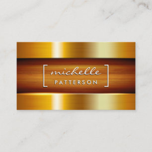 Metallic Guld - bakgrund Glossy Metall Visitkort