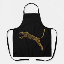 Metallic Guld Leaping Cheetah