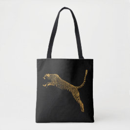 Metallic Guld Leaping Cheetah Tygkasse