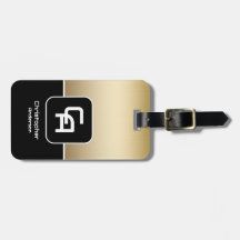 Metallic Guld Monogram