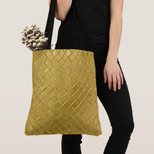 Metallic Guld Mönster Tygkasse